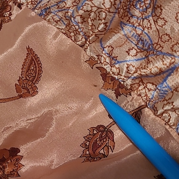 Jack Pot NY 100% Silk Bohemian Festival Patchwork Ruffle Tiered Wrap Skirt OSFM - Picture 11 of 12